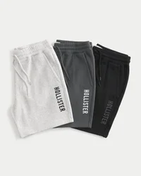3-pack shorts med logo, längd till mitten av låret