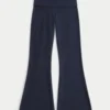 Aloha Graphic Foldover Waist Flare Pants Aloha Graphic Foldover Waist Flare Pants