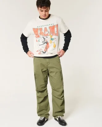Avslappnad Disney Miami Hurricanes-T-shirt med tryck