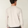 Avslappnad långärmad T-shirt i bomull