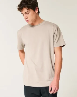Avslappnad stretch-T-shirt