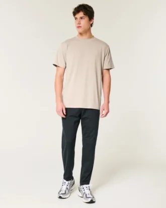 Avslappnad stretch-T-shirt