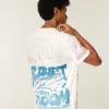 Avslappnad T-shirt med blandad grafik Avslappnad T-shirt med blandad grafik