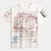 Avslappnad T-shirt med blandad grafik Avslappnad T-shirt med blandad grafik