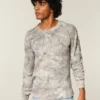 Avslappnad termisk Henley