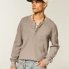 Avslappnad termisk Henley