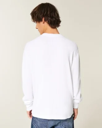 Avslappnad termisk Henley