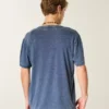 Avslappnad tvättad T-shirt med rund hals Avslappnad tvättad T-shirt med rund hals