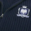 Avslappnad zip-up-tröja med emblem Avslappnad zip-up-tröja med emblem