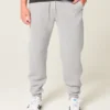Avslappnade joggingbyxor med ribbade ben Avslappnade joggingbyxor med ribbade ben