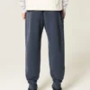 Avslappnade joggingbyxor med ribbade ben Avslappnade joggingbyxor med ribbade ben