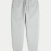 Avslappnade joggingbyxor med ribbade ben Avslappnade joggingbyxor med ribbade ben