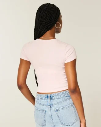 Baby-T-shirt med tryck av varm choklad