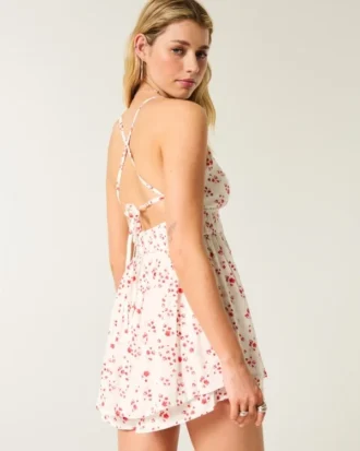 Babydoll-overall med öppen rygg