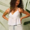 Babydoll-top med enkelt paisleymönster Babydoll-top med enkelt paisleymönster