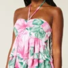 Babydoll-top med halterneck och volanger Babydoll-top med halterneck och volanger