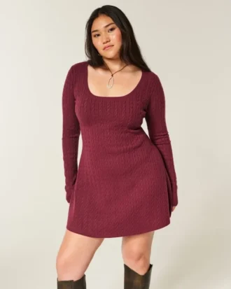 Babydoll-tröja med knytband bak Mini-klänning