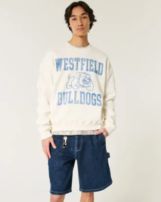 Baggy denimshorts