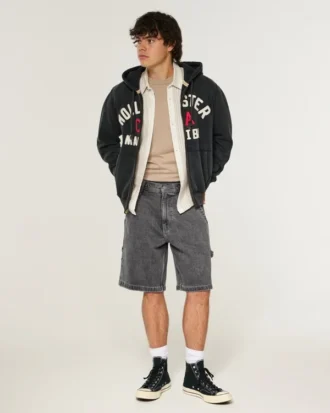 Baggy denimshorts