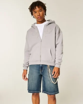Baggy denimshorts