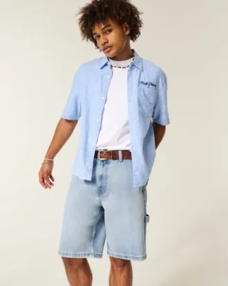 Baggy denimshorts