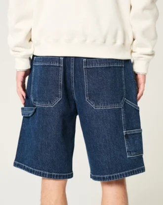 Baggy denimshorts