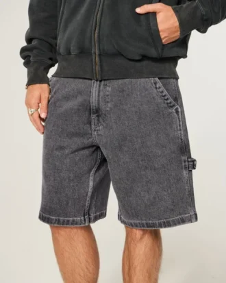 Baggy denimshorts