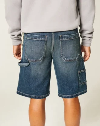Baggy denimshorts