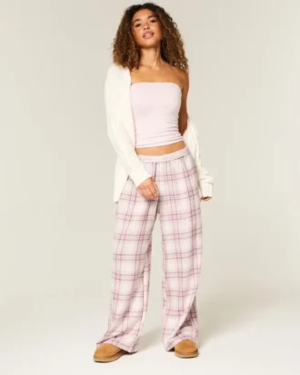 Baggy flanellbyxor