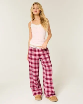 Baggy flanellbyxor