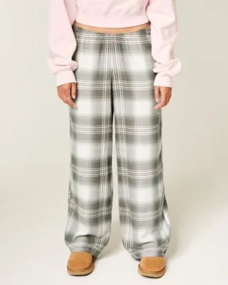 Baggy flanellbyxor
