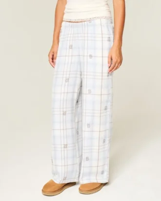 Baggy flanellbyxor