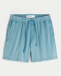 Baggy fleeceshorts ovanför knäet