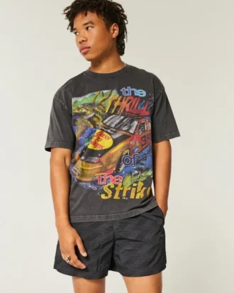 Baggy fotbollsshorts i midjehöjd