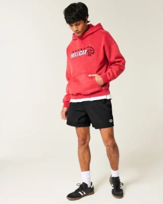 Baggy fotbollsshorts i midjehöjd