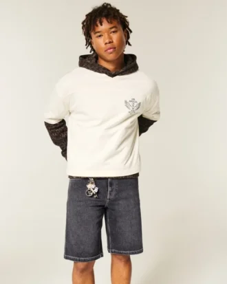 Baggy jeansshorts