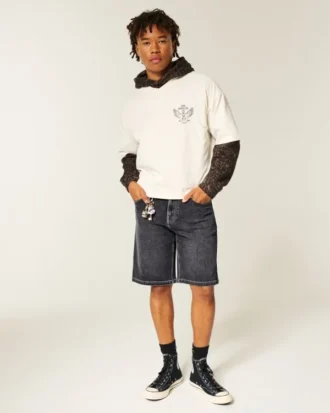 Baggy jeansshorts