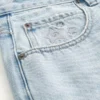 Baggy jeansshorts med stjärngrafik Baggy jeansshorts med stjärngrafik