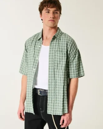 Baggy kortärmad skjorta