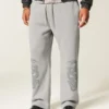 Baggy sweatpants med dubbla ormgrafik