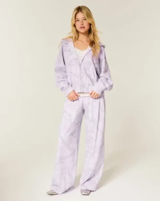 Baggy sweatpants med kamouflagemönster