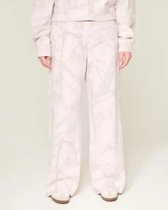 Baggy sweatpants med kamouflagemönster