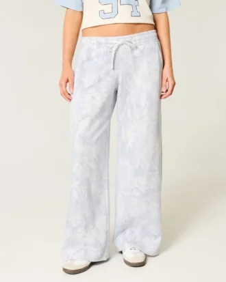 Baggy sweatpants med kamouflagemönster