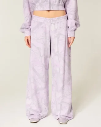 Baggy sweatpants med kamouflagemönster
