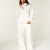 Baggy sweatpants med polkagris-motiv Baggy sweatpants med polkagris-motiv