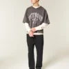 Baggy sweatpants med spindelbroderi
