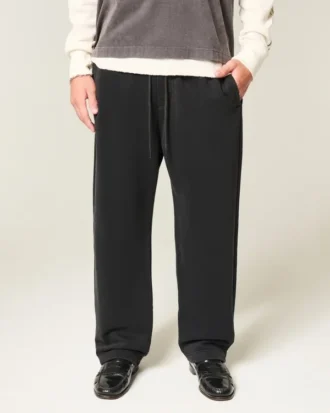Baggy sweatpants med spindelbroderi