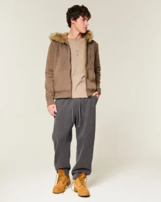 Baggy sweatpants med stjärngrafik
