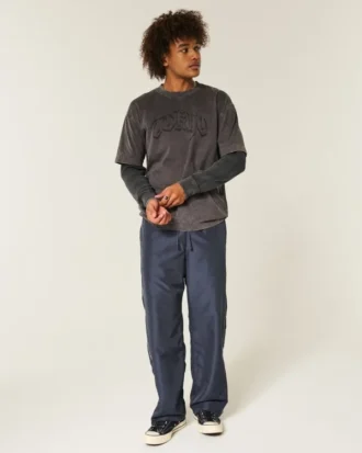 Baggy träningsbyxor