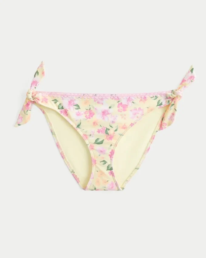 Bikinitrosa med sömmar och knytband på sidan
